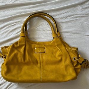 Kate Spade Vintage Yellow Leather Bag